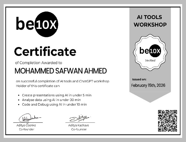 Be10x AI Tools and ChatGPT Workshop