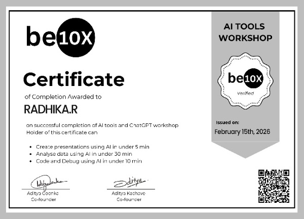 Be10x AI Tools and ChatGPT Workshop