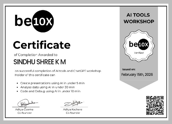 Be10x AI Tools and ChatGPT Workshop