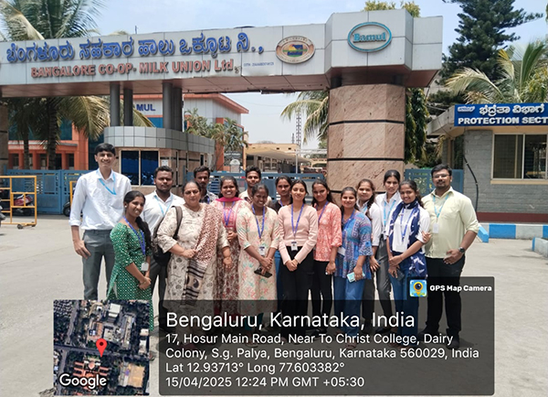 Industrial Visit to Karnataka Milk Federation (KMF)